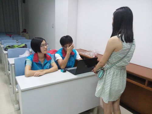 本次赛事志愿者的招募面试工作正在进行
