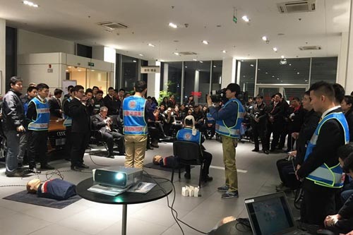 2016年度北京应急志愿者进基层宣教示范项目首场培训现场