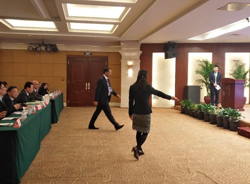 3-志愿者引导嘉宾上台
