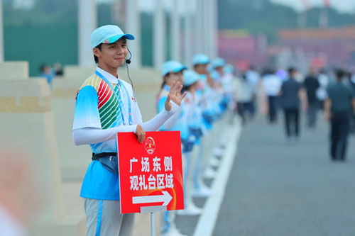 这是9月3日清晨的天安门广场