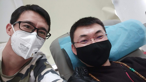 北京分库106例捐献者荣昱和237例捐献者冯万忻的 献血偶遇北京市